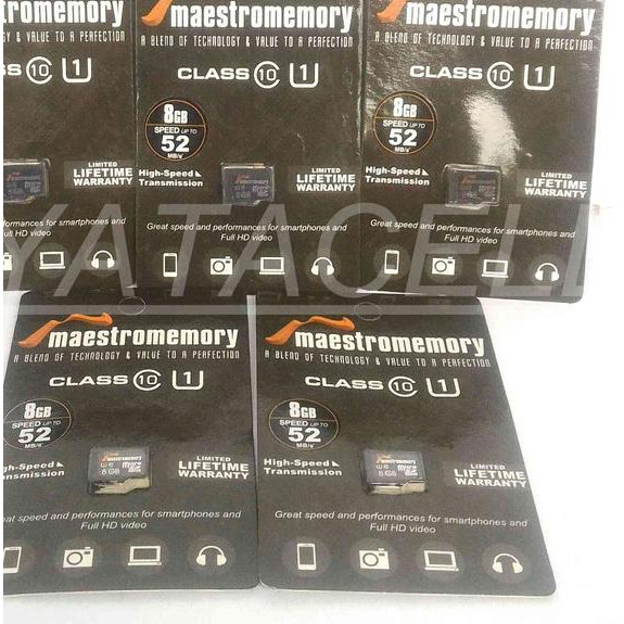 Thẻ Nhớ 8gb Maestro Class 10 (Micro Sd Hc / Vgen / V-Gen / Card / Thẻ / 8gb)