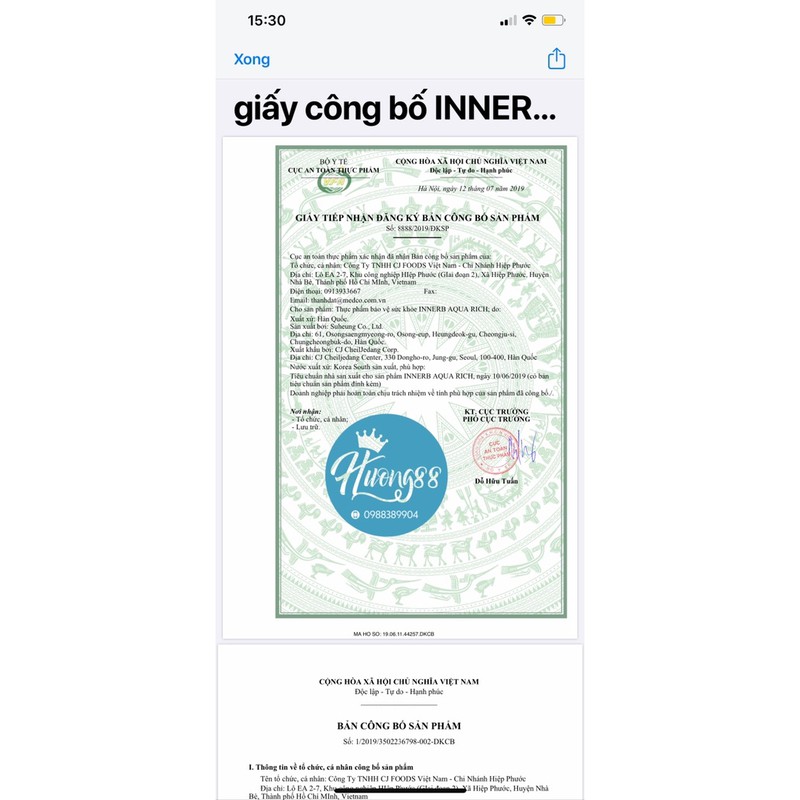 Viên uống cấp nước Innerb Aqua Rich 70 viên