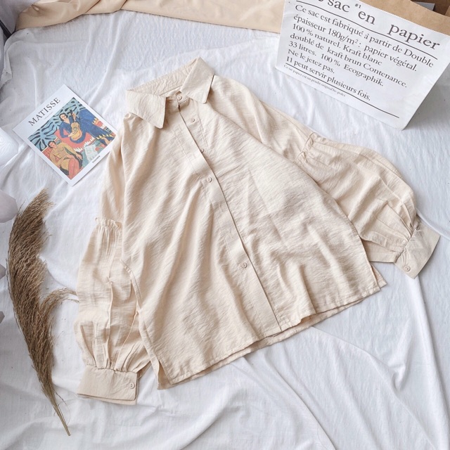 SƠ MI TRƠN TRẮNG TAY PHỒNG