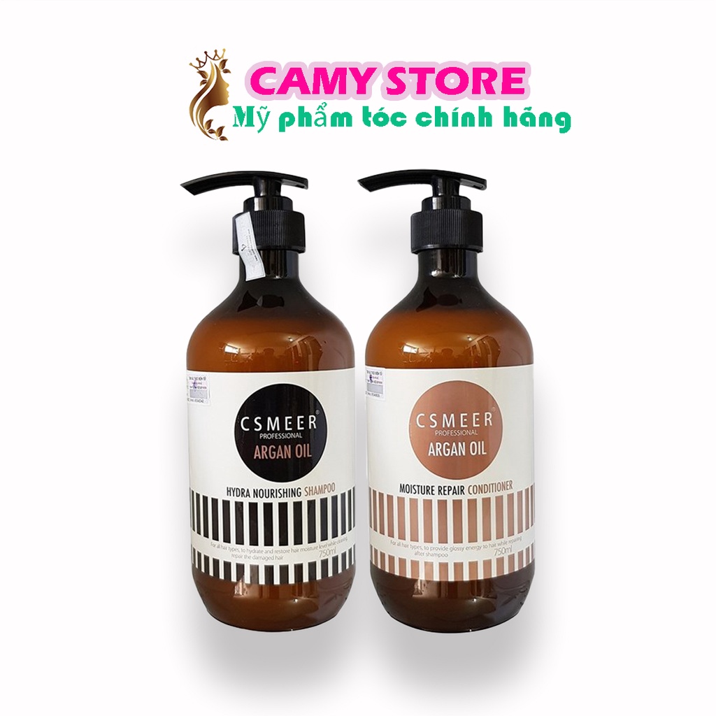 (CHÍNH HÃNG CÔNG TY 100%) CẶP DẦU GỘI VÀ XẢ CSMEER ARGAN OIL 500ml