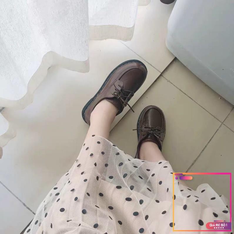 |HÌNH THẬT - HÀNG LOẠI 1| Giày nữ/ Giày oxford da trơn buộc dây đế bằng cao 3cm (4 ảnh cuối hình thật) -v01 | BigBuy360 - bigbuy360.vn