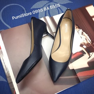 Giày Michael Kors Flex Kitten Pump Saffiano Admiral