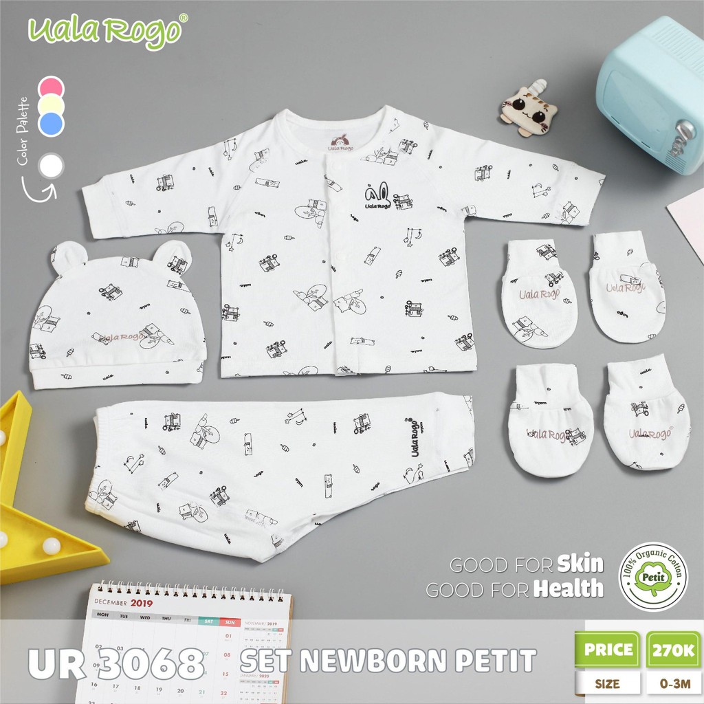 SET DÀI TAY CÚC GIỮA SƠ SINH PETIT 3068 UALA ROGO