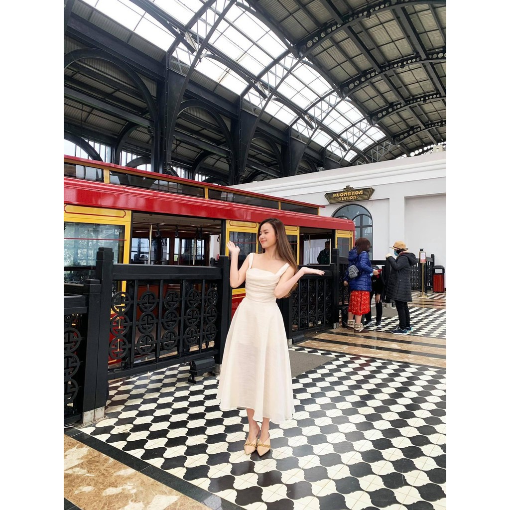 Đầm xòe thiết kế chất voan tơ cao cấp cực tôn dáng sang trọng - CAT BOUTIQUE