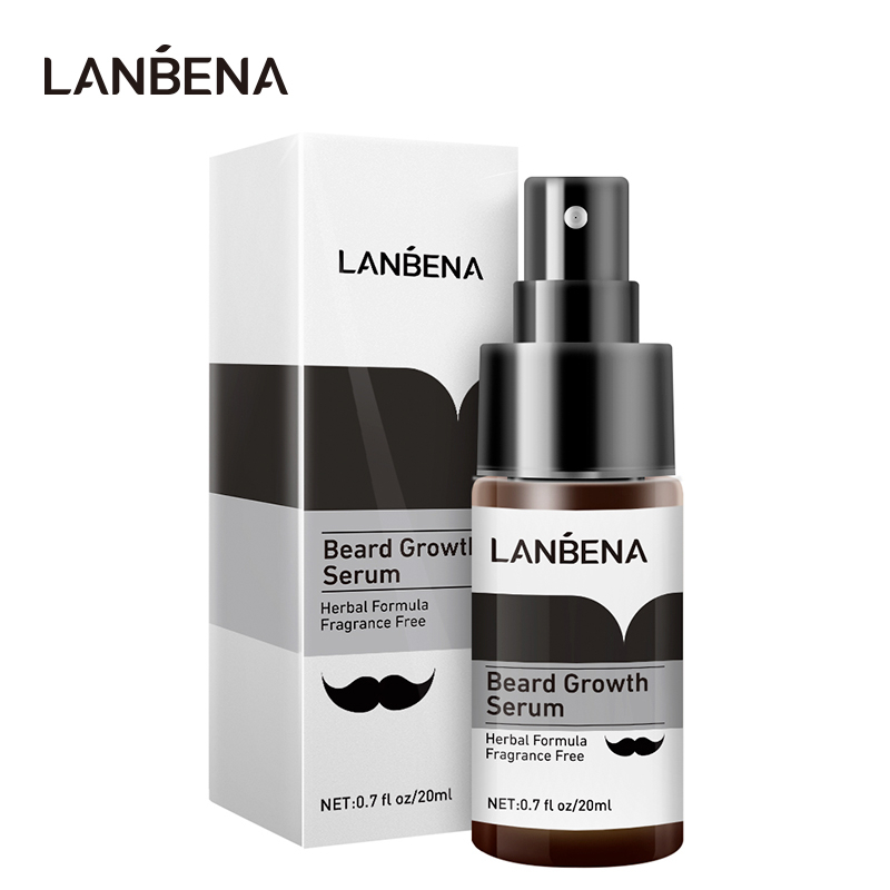 Serum Mọc Râu LANBENA 20ml Thành Phần Thảo Mộc Nuôi Dưỡng Chất Lượng Cao