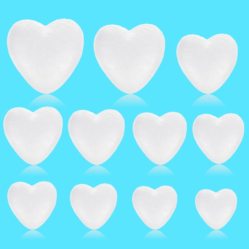 Miếng xốp hình trái tim màu trắng dành cho trang trí tiệc cưới