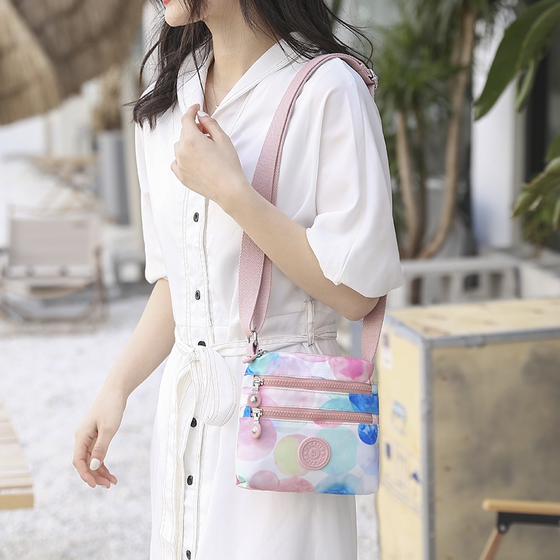 Túi Đeo Vai Vải Nylon Nylon Nhỏ Gọn Chống Nước Phong Cách Mới Hợp Thời Trang Giản Dị Dễ Phối Đồ