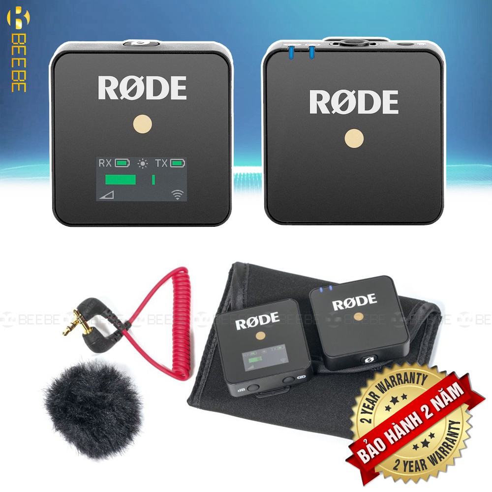 RODE Wireless GO - Micro Không Dây Cho Máy Ảnh, Máy Quay, Siêu Nhỏ Gọn, Sóng 2.4Gz