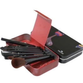Hộp cọ trang điểm chuyên dụng VACOSI MY DARLING dạng du lịch BC23 (6 cây) - màu đen