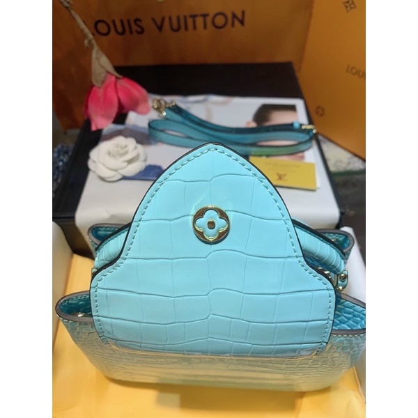 Túi W266-27 LV CPC dập vân da bò về fullbox nam châm đẹp nha