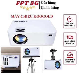 Máy Chiếu Mini Koogold Thông Minh, Máy Chiếu Full HD 1080p Sắc Nét Từng Khung Hình, Cổng kết nối hỗ trợ VGA, AV, HDMI…