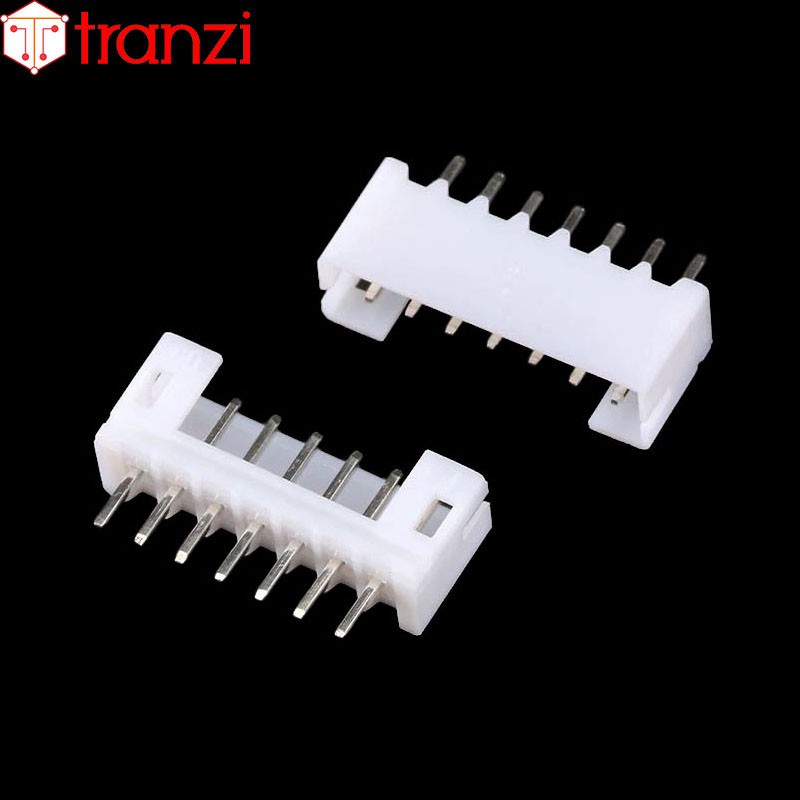 Giắc cắm header 2.0mm PH2.0 7P chân cắm thẳng trắng - túi 50 cái