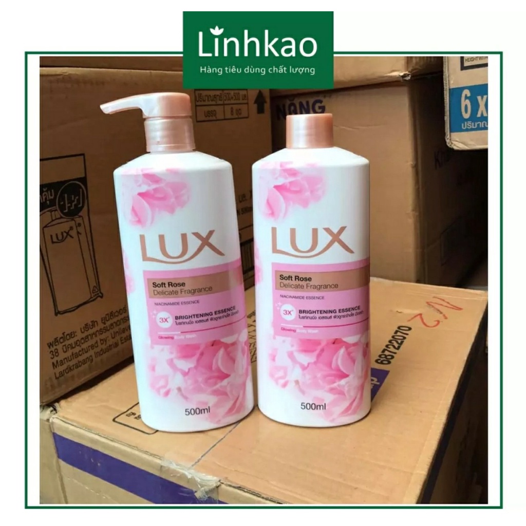 Sữa tắm LUX 500ml có vòi tiện lợi (nhiều hương)