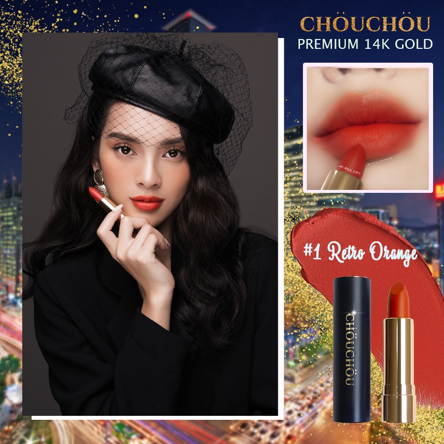 Son Chou Chou Mạ Vàng Premium Matte 14k Gold Edition