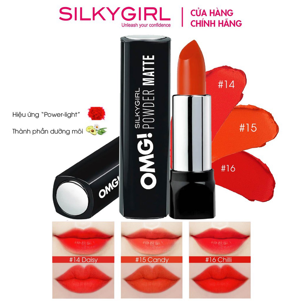 Son Lì Silkygirl OMG! Powder Matte 3.5g tốt