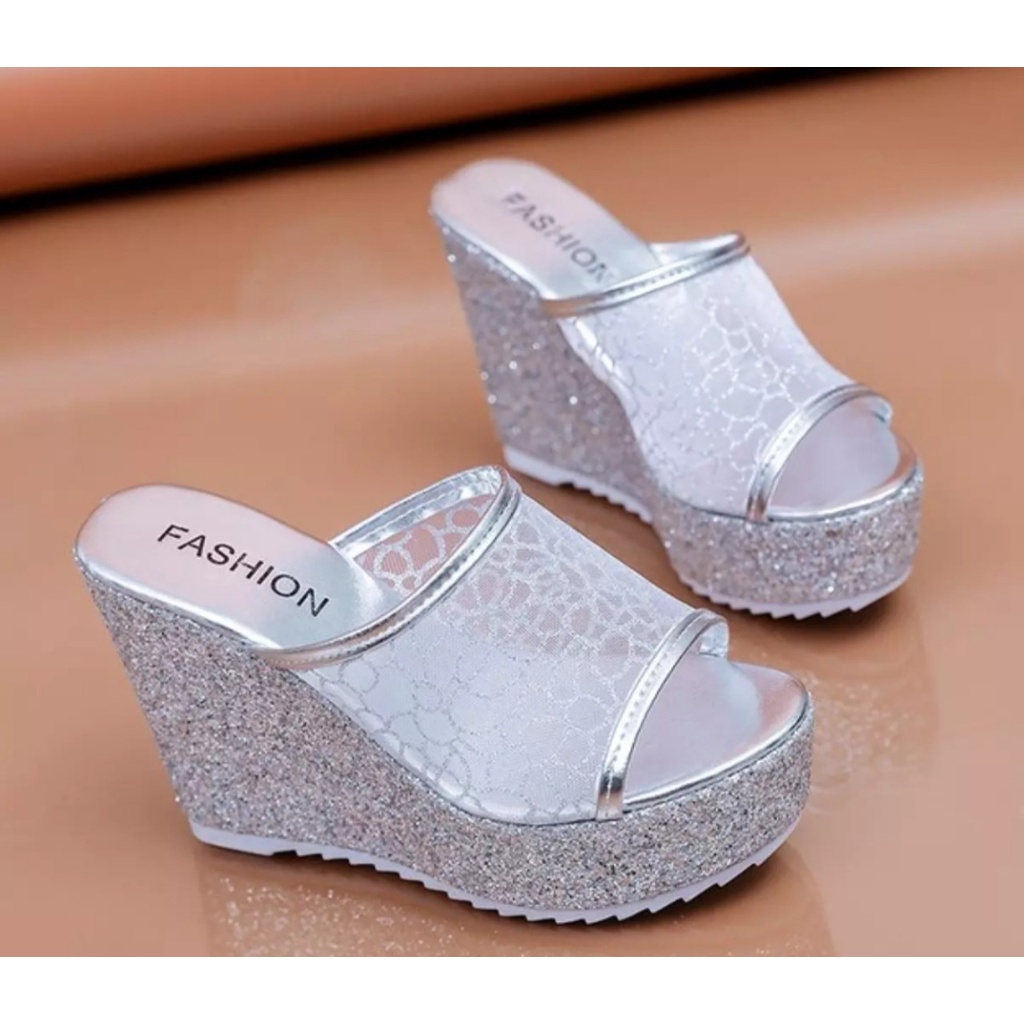 Dép đế xuồng phối ren 10f