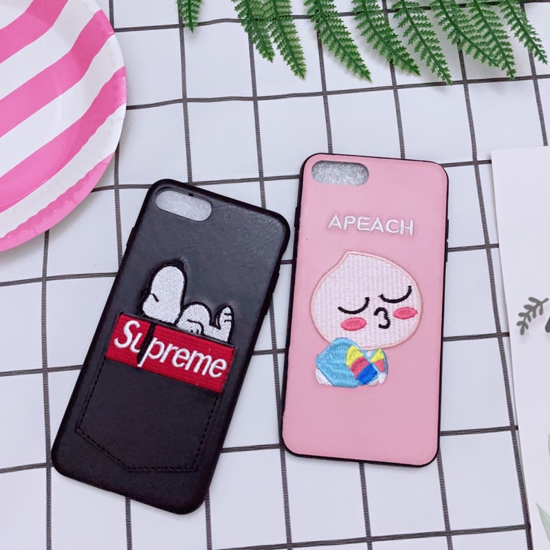 Ốp Lưng iPhone 7Plus/8Plus Viền Nhựa Dẻo Nhiều Kiểu Dáng Dễ Thương
