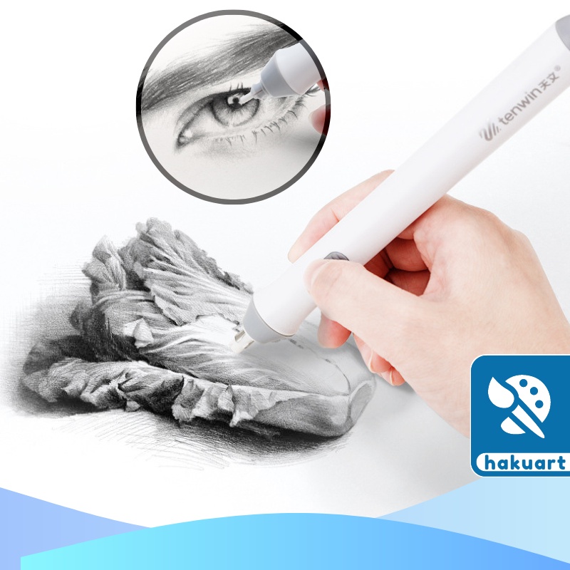 Bút Gôm Tẩy Tự Động TENWIN Phác Thảo Tô Sáng Tranh Vẽ Chì - Họa Cụ Hakuart
