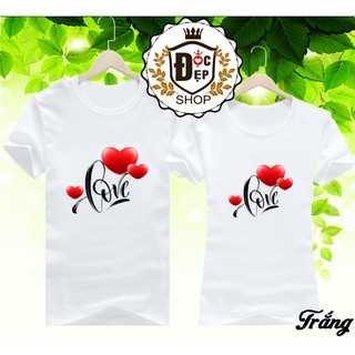 Áo đôi love tim bay ltb01