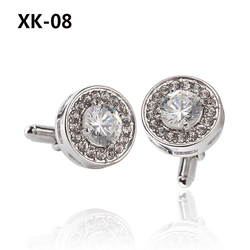 Khuy Măng Sét Hình Tam Giác Bằng Hợp Kim Kẽm Phong Cách Âu Mỹ Thời Trang Cho Nam