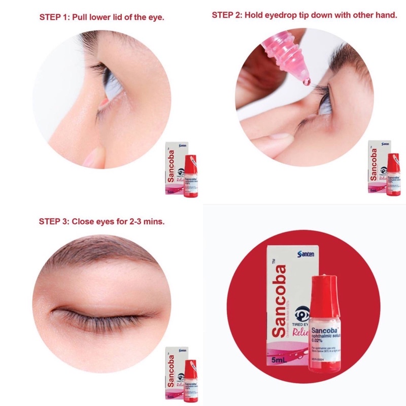 Dung Dịch Nhỏ Mắt, Dưỡng Mắt Cận, Loạn Thị Sancoba Ophthalmic Solution 0.02%, Giúp Phục Hồi Thị Lực Nhật Bản 5ml