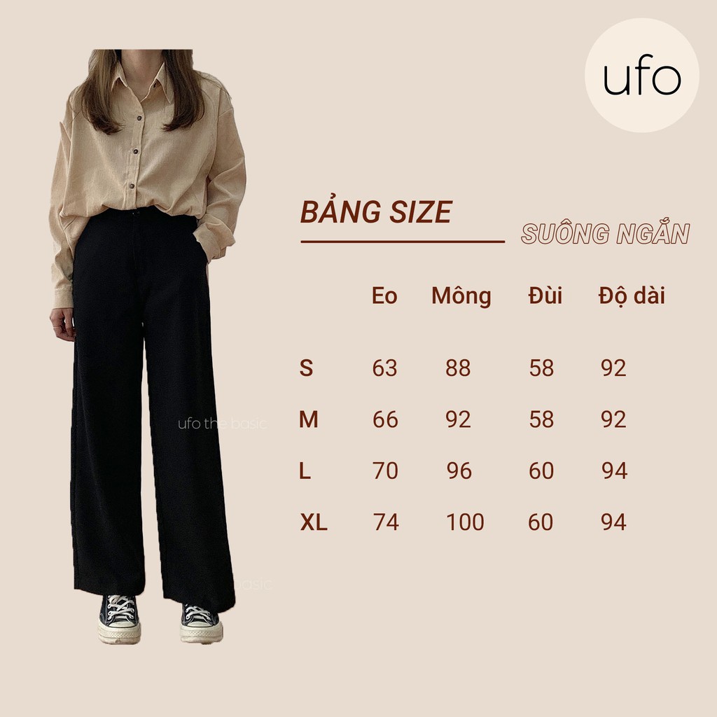 Quần ống rộng dáng suông dài – Straight Trousers – ufo.thebasic | BigBuy360 - bigbuy360.vn