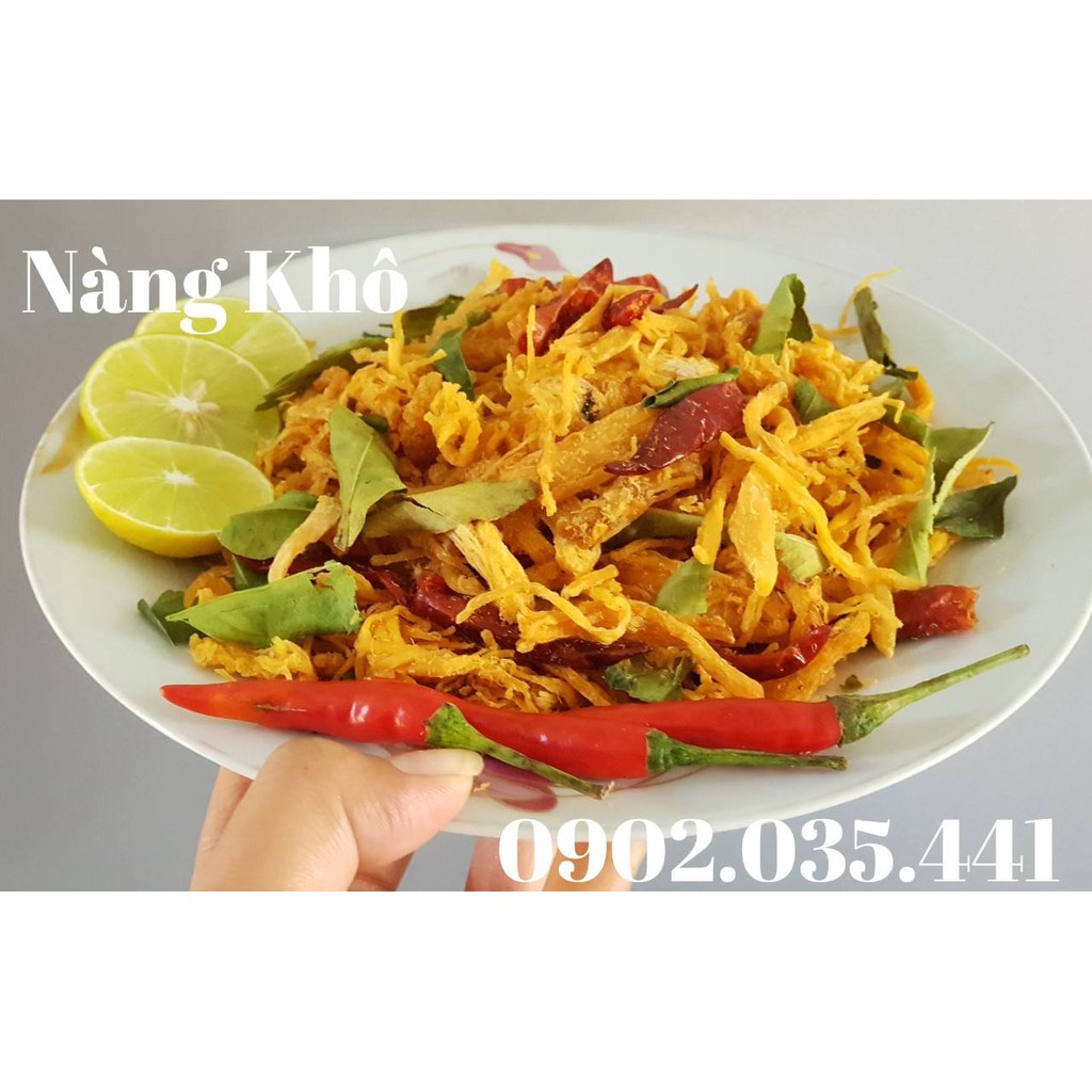 [MIỄN PHÍ SHIP] 700G KHÔ GÀ XÉ CAY LÁ CHANH SIÊU NGON ATVSTP