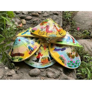 Nón lá vẽ minni size 15cm