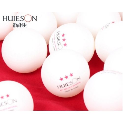 Quả bóng bàn tiêu chuẩn tập luyện Huieson VIP 3 sao chất lượng cực tốt - Banh bóng bàn Huieson