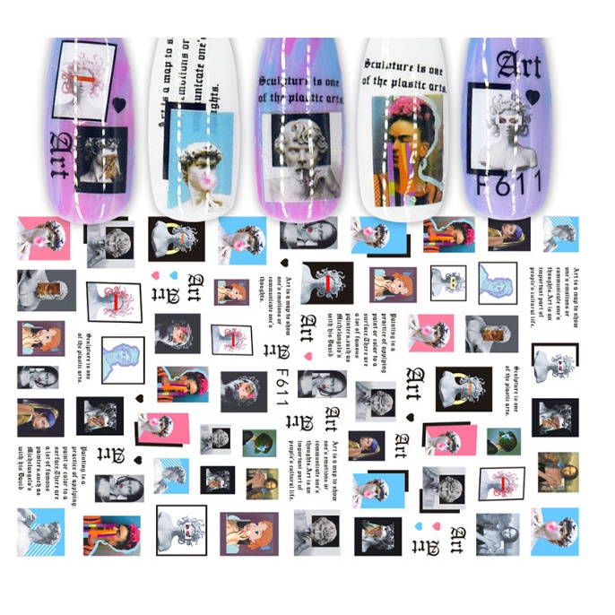 sticker trang trí nail