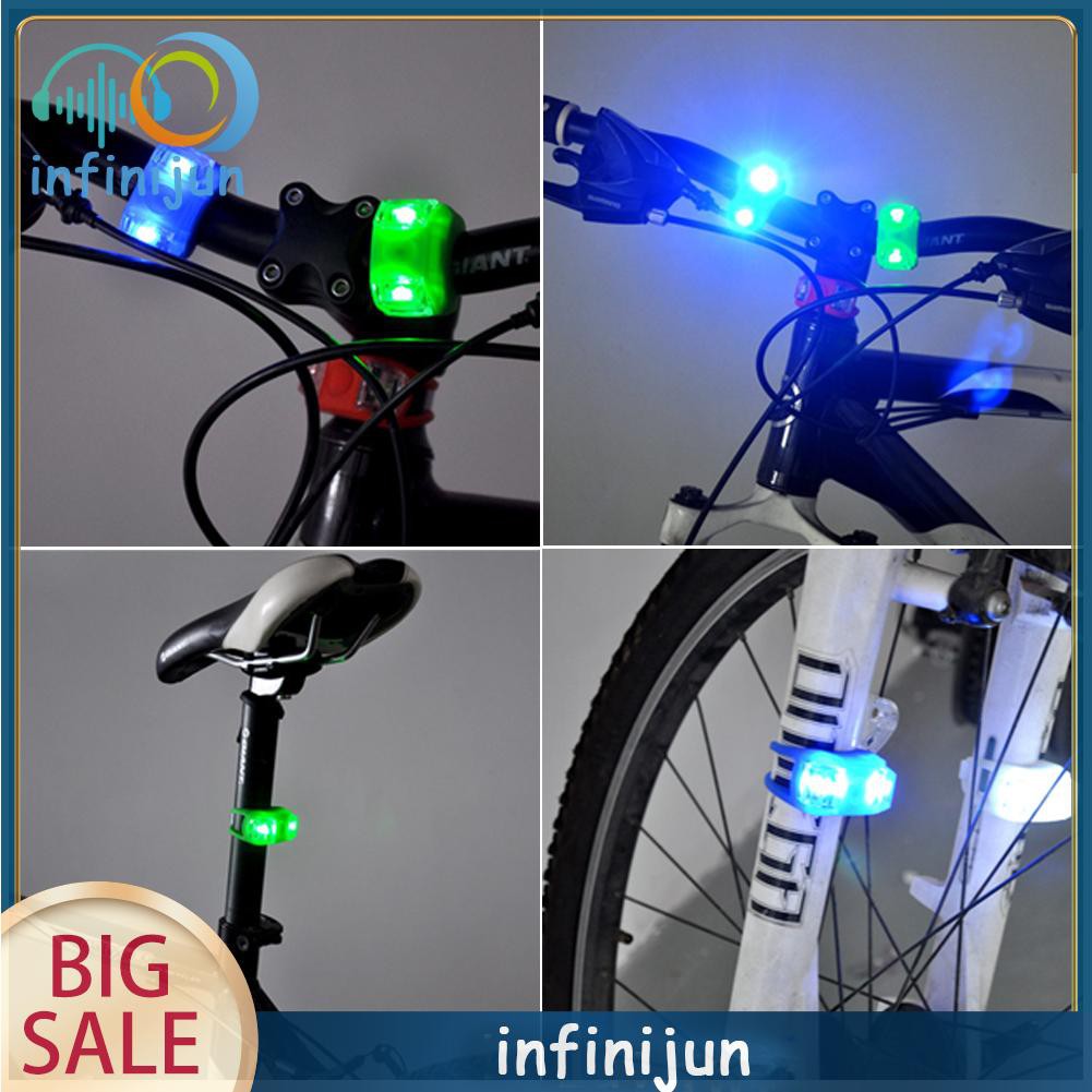 Đèn Led 6 Màu 3 Chế Độ Sáng Gắn Xe Đạp Giúp Tăng Độ An Toàn Khi Lái Xe Ban Đêm