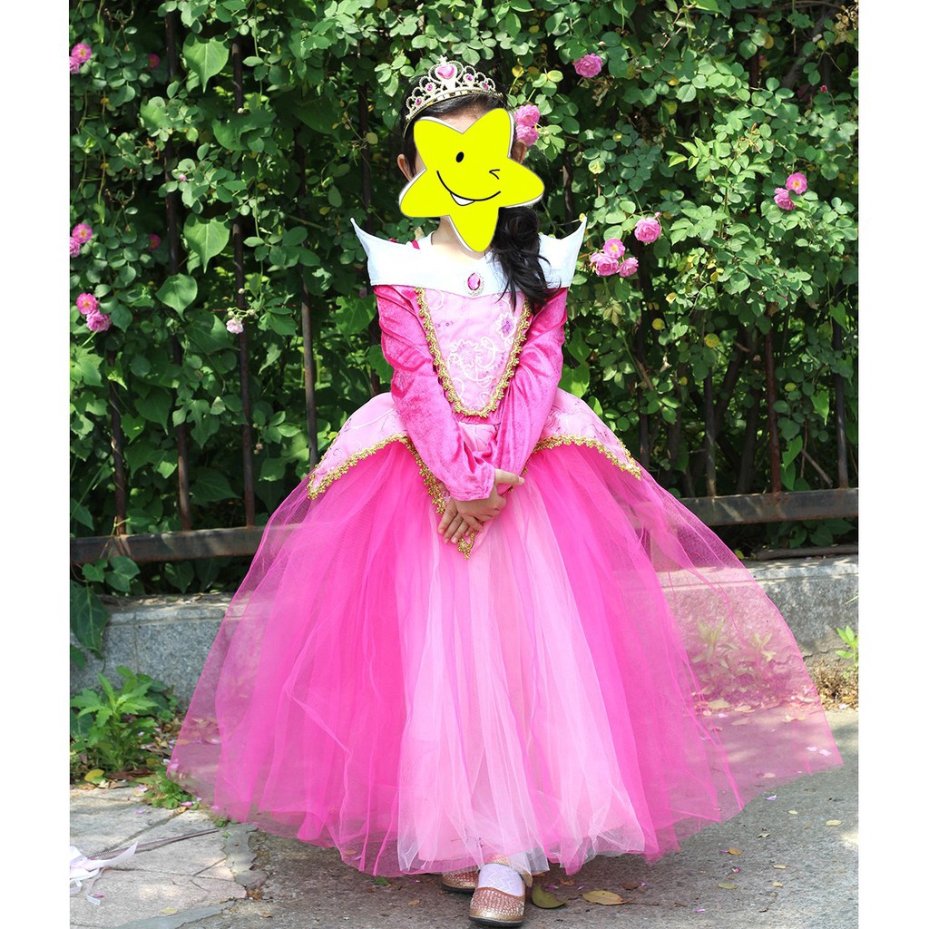 Đầm hóa trang công chúa Aurora cho bé gái