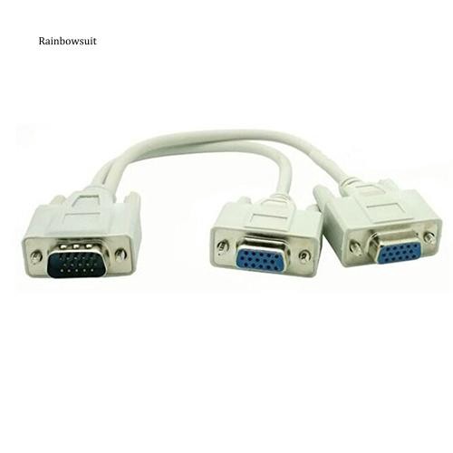 Cáp Chia Chữ Y 2 VGA SVGA Sang 2 Cổng Cắm 15 Pin Chuyên Dụng