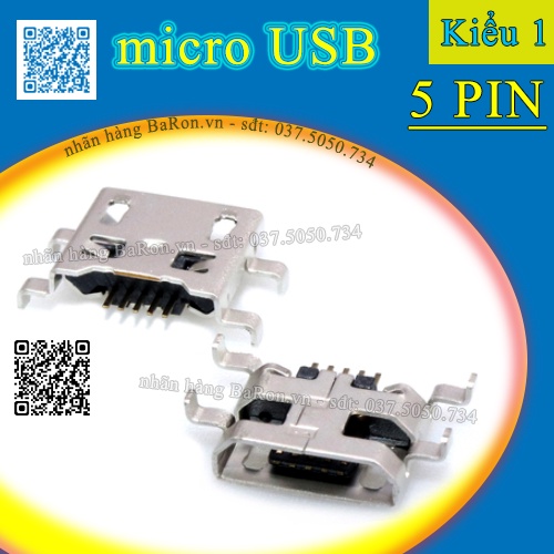 Đầu sạc Micro USB PCB 0.8 chuyên dụng