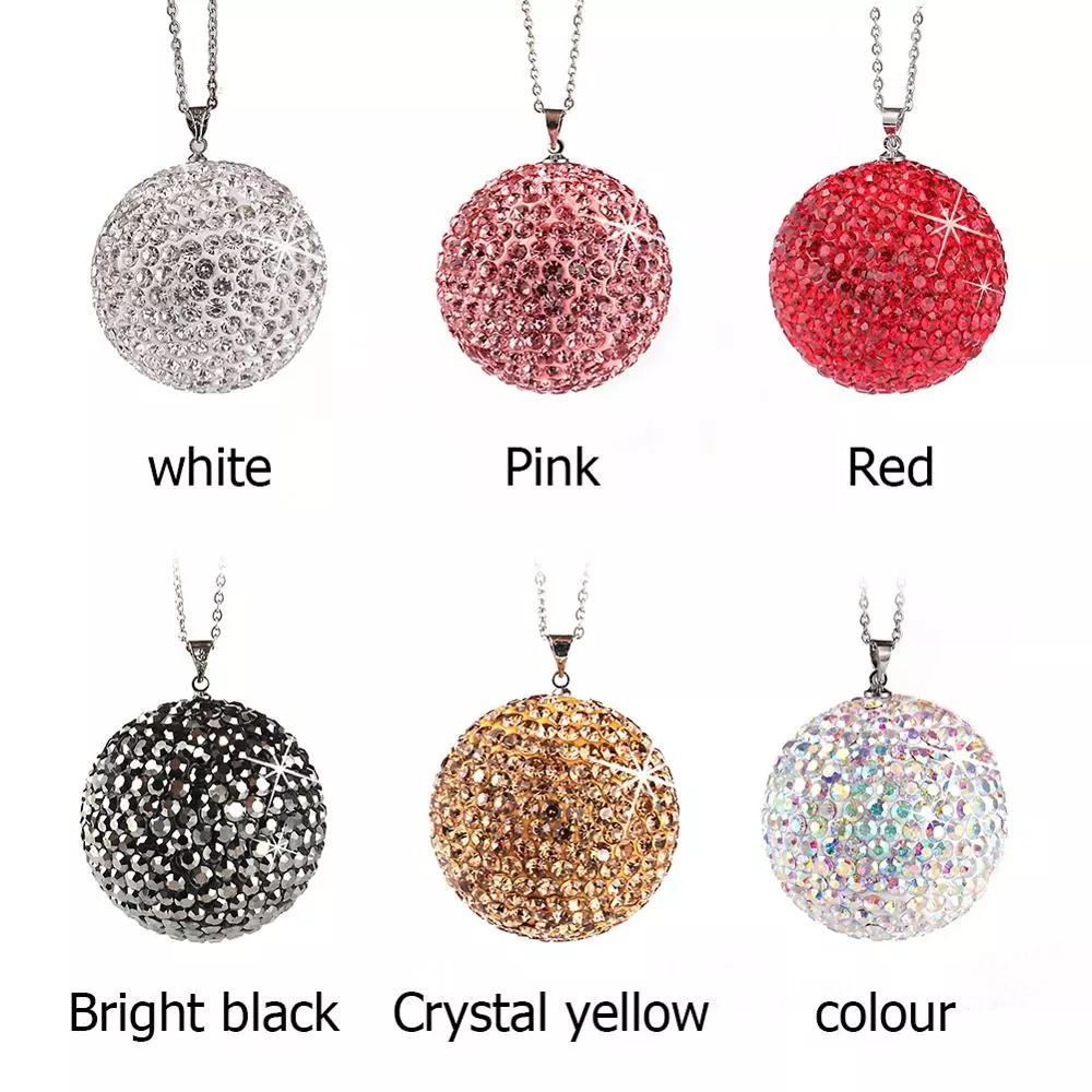 DARNELL Dây Xích Kim Loại Mặt Bóng Tròn Thời Trang Trang Trí Xe Hơi