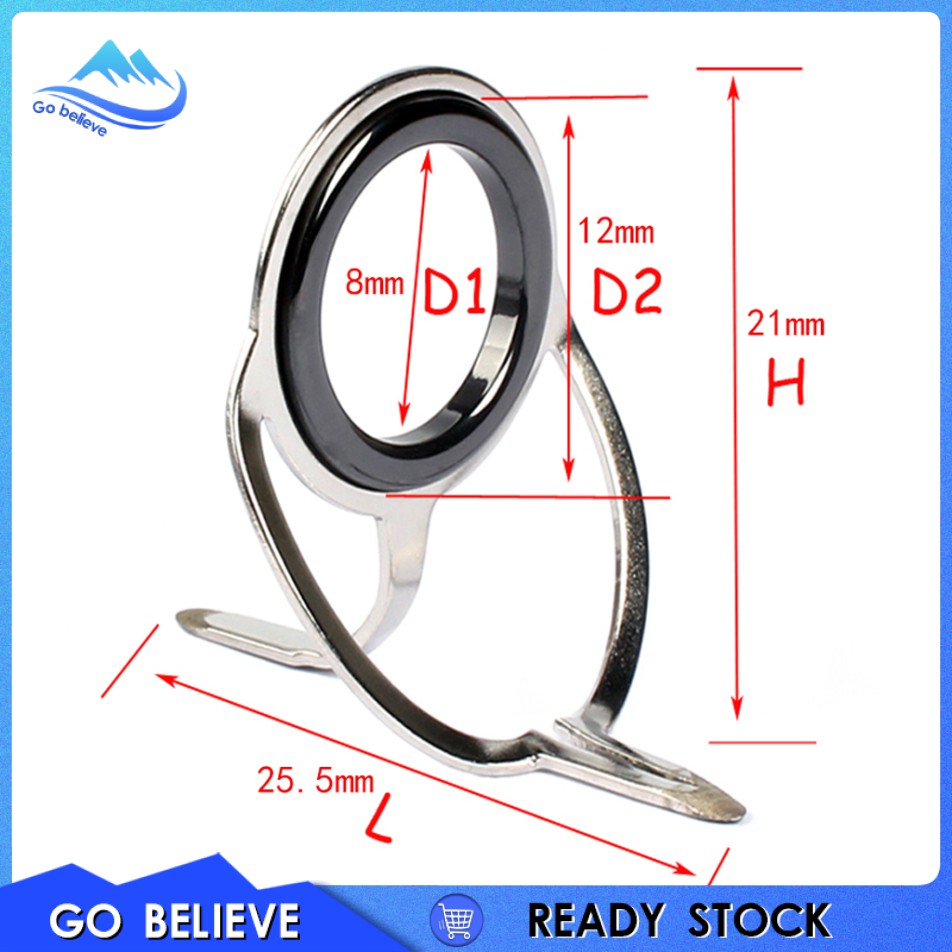 Gói 10 Vòng Dẫn Đầu Cần Câu Cá Hình Oval Đôi