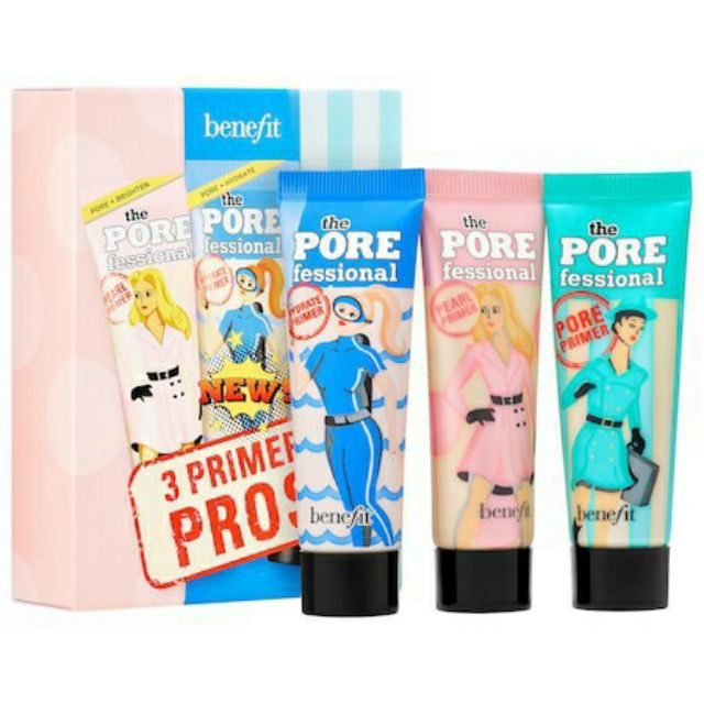 [ Tách Set Minisize 7.5ml ] Set 3 Kem Lót Pore Benefit - 3 Primer Pros