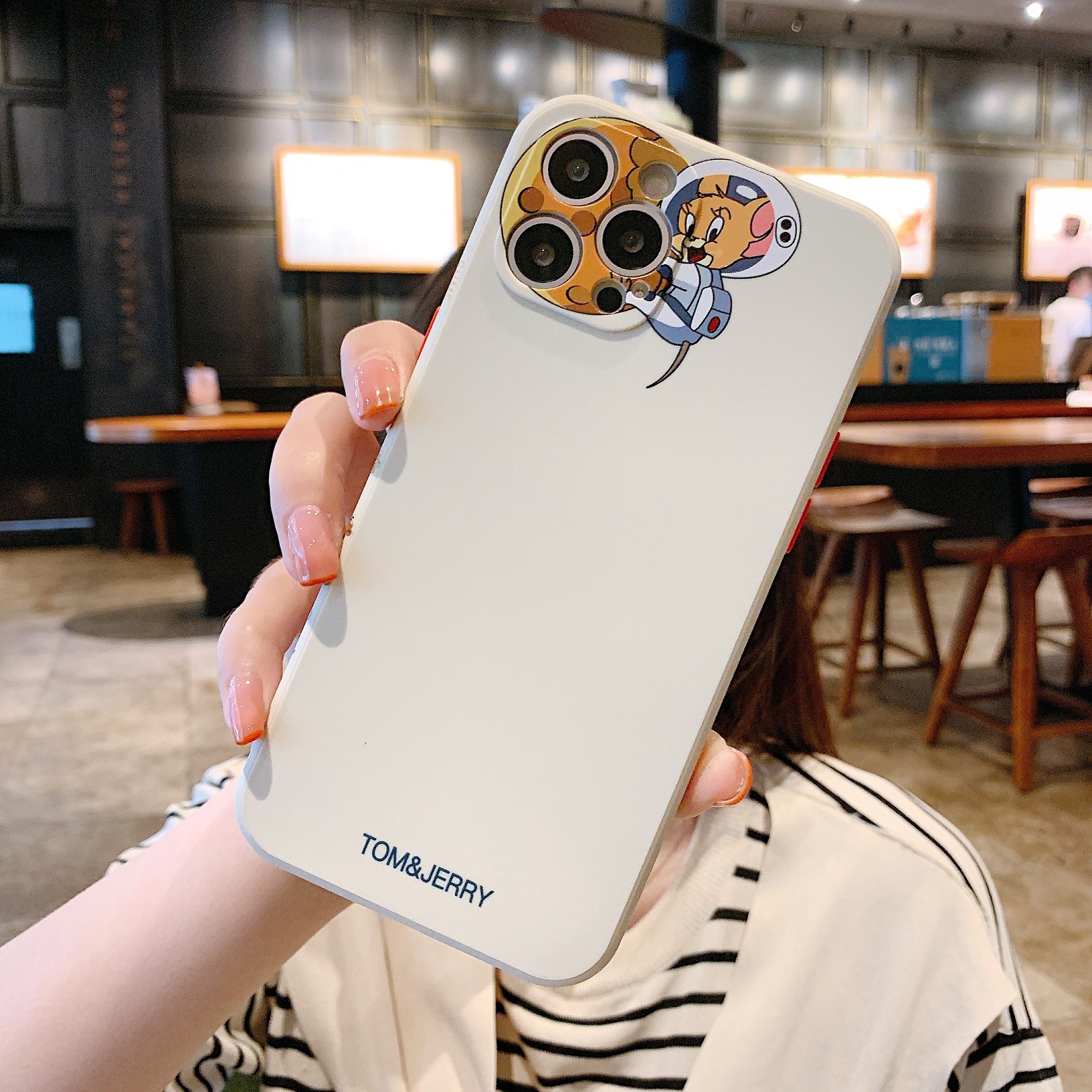 Ốp Lưng Tpu Mềm In Hình Hoạt Hình Tom And Jerry Cho Iphone 6 6s 7 8 Plus Se 2020 11 12 Pro Max 12 Mini X Xr Xs Max