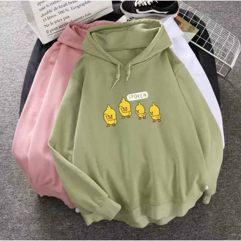 [Sói Xám] [Free ship 50k] ❤️❤️❤️- Áo hoodie bốn con vịt TT11 -Vải xịn ^