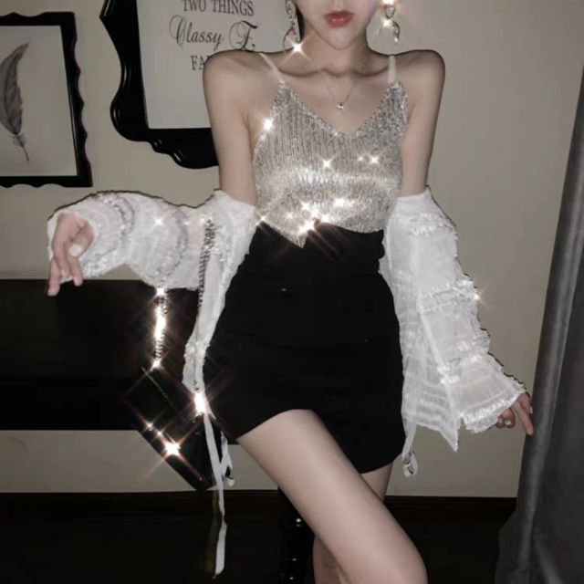 Order Áo 2 dây lấp lánh Bling bling ✨