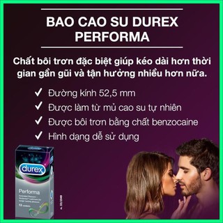 Bao cao su Durex Performa Hộp 12 bao