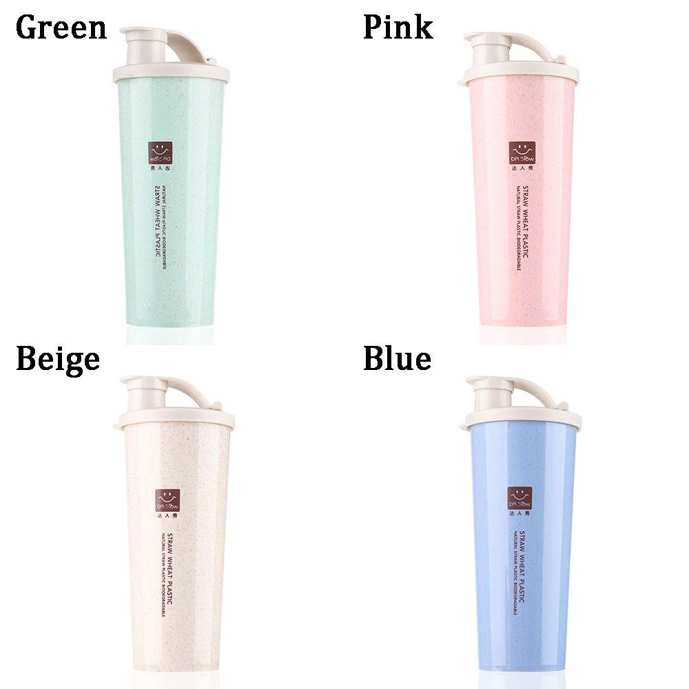 Bình Nước 450ml Bằng Sợi Rơm Lúa Mì An Toàn Cho Sức Khỏe