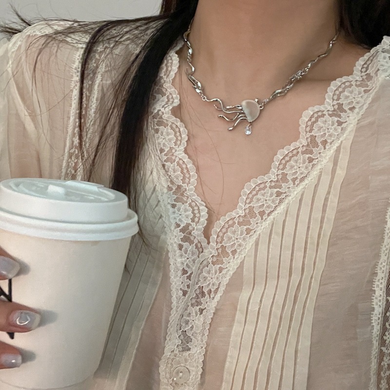 Vòng cổ Hình Sứa Thời Trang Hàn Quốc Cá Tính Cho Nữ