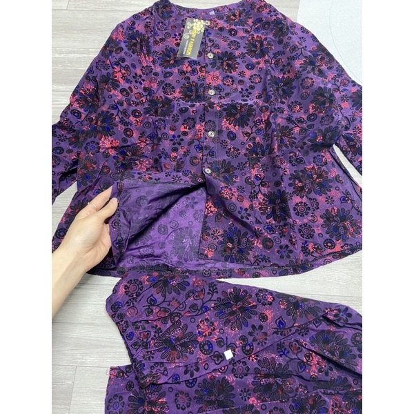 Bộ gấm hoa ép các bà Bộ hoa bà già