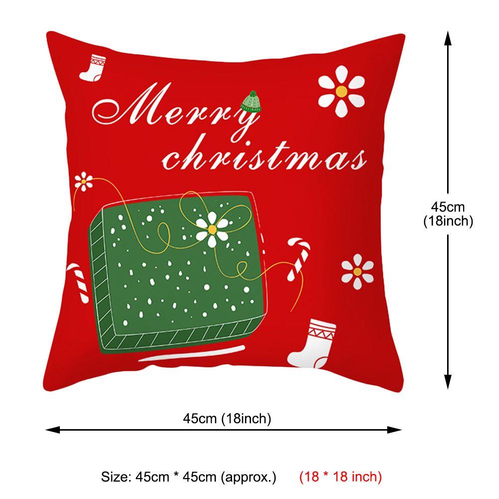 Vỏ Gối In Họa Tiết Ông Già Noel Trang Trí Giáng Sinh