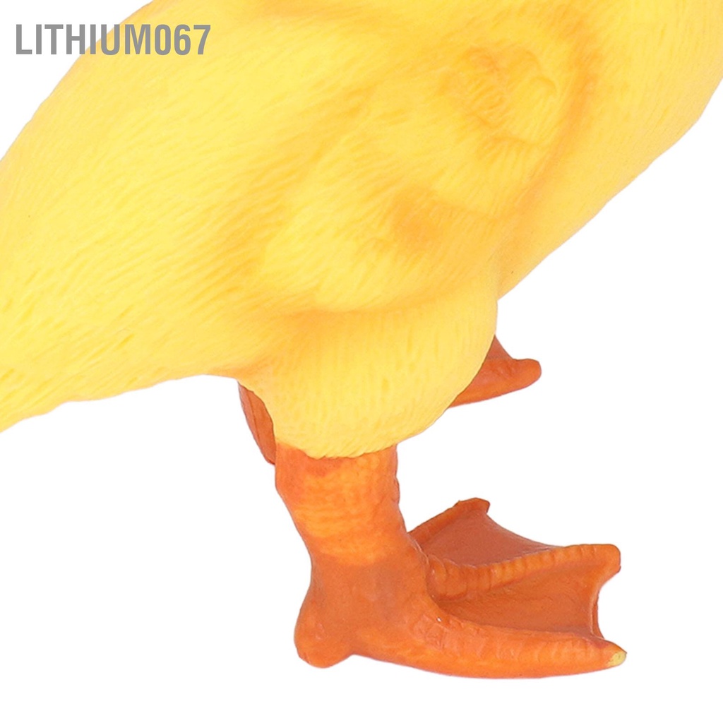 Lithium067 Đồ chơi Vịt nhỏ Dễ thương Màu sắc Sống động Giống như thật Vẻ ngoài Không phai Ximăng Nhựa Bền Vàng Trang trí