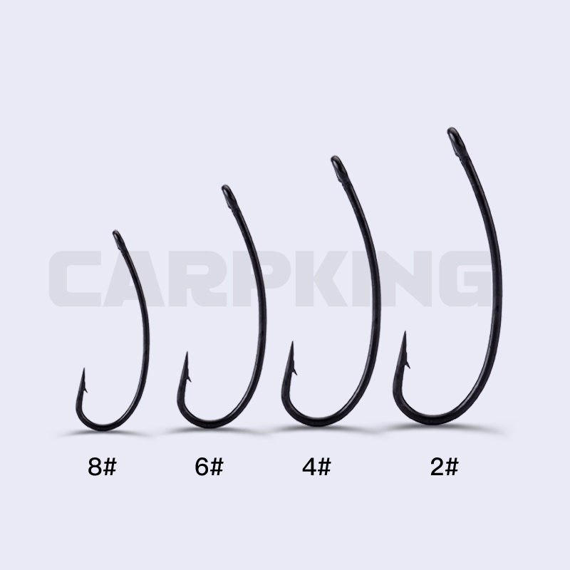 Móc câu cá CARPKING KINGDOM thiết kế dạng cong từ thép carbon cao cấp
