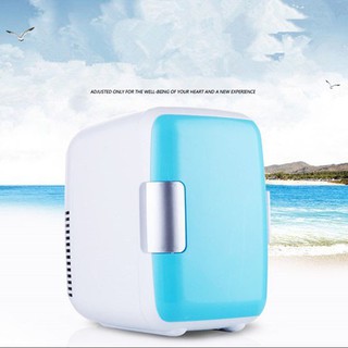 Tủ lạnh mini 4 lit tủ đựng đồ trang điểm mỹ phẩm dùng trên ô tô và gia đình