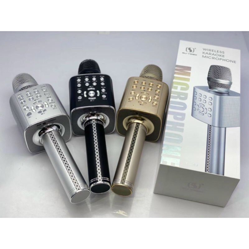 Micro karaoke bluetooth cao cấp YS-96,YS-97 mic livestream không dây hỗ trợ ghi âm