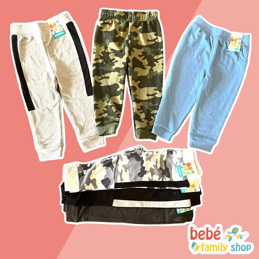 Quần dài cho bé trai jogger thun da cá, nỉ xuất dư Garanimals từ 1 2 3 4 đến 5 tuổi - QTGB